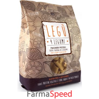 legu' non e' pasta paccheri piccoli 4 legumi 100% italiani 250 g