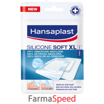hansaplast cerotto silicone soft xl 5 pezzi