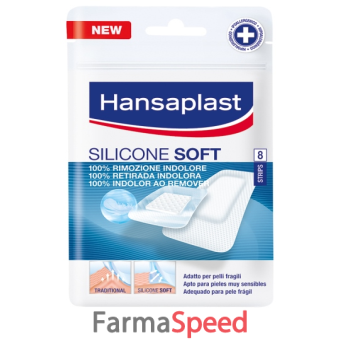 hansaplast cerotto silicone soft 8 pezzi