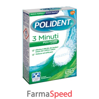 polident 3 minuti 66 compresse