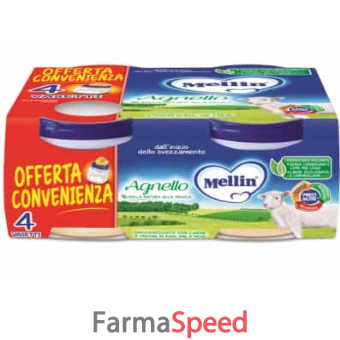 mellin omogeneizzato agnello 4 pezzi x 80 g