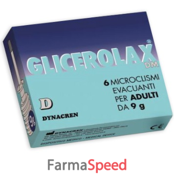 glicerolax adulti microclismi evacuanti 6 pezzi x 9 g contiene amido di riso