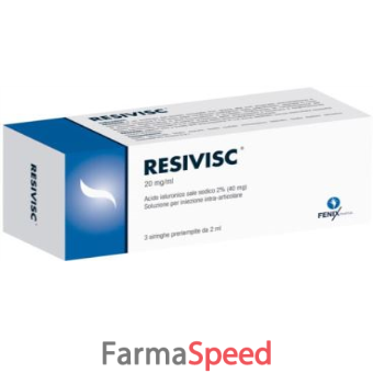 resivisc acido ialuronico 3 siringhe 40mg x 2 ml