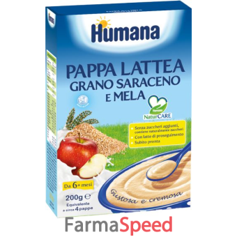 humana pappa lattea grano saraceno e mela 200 g