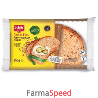 schar pane casereccio ai semi 250 g senza glutine