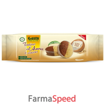 giusto senza glutine tortino avena e cacao