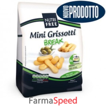 nutrifree mini grissotti break multicereali 8 x 30 g