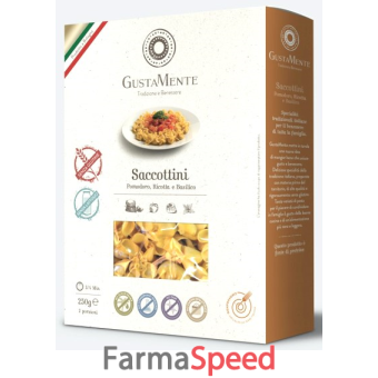 gustamente saccottini pomodori ricotta e basilico senza glutine 250 g