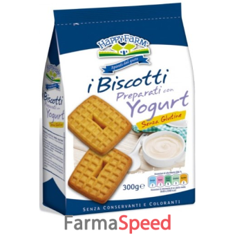 happy farm biscotti yogurt senza zucchero 300 g