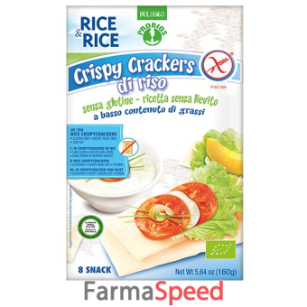 rice&rice crispy crackers 100% riso 160 g senza lievito