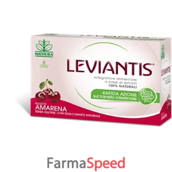 leviantis senza glutine gusto amarena 8 dosi / 16 buste
