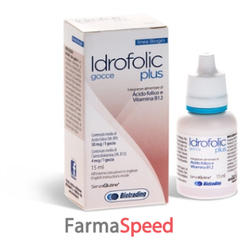 Idrofolic Plus Integratore di Acido Folico e Vitamina B12 Gocce 15
