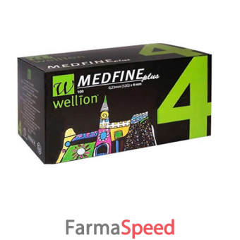 wellion medfine plus 4 32 gauge aghi misurazione insulina 100 pezzi