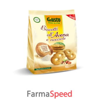 giusto senza glutine biscotti all'avena con nocciole