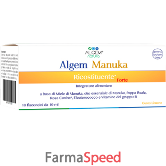 algem manuka ricostituente forte 10 flaconcini 10 ml