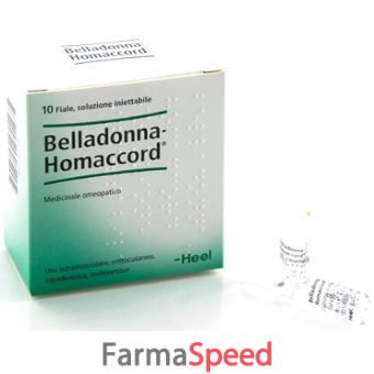 heel belladonna homaccord 10 fiale da 1,1 ml l'una