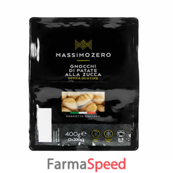 massimo zero gnocchi di patate alla zucca senza glutine 400 g