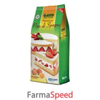 giusto senza glutine preparato pan di spagna 480 g