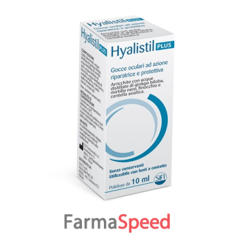 hyalistil plus gocce oculari a base di sodio ialuronato 0,4% polidose 10 ml