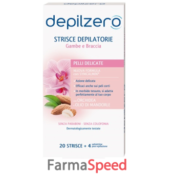 depilzero strisce gambe braccia 20 pezzi