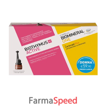 biothymus kit trattamento ac active 10 fiale donna + biomineral one 30 compresse