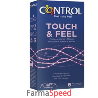 profilattico control touch & feel 6 pezzi