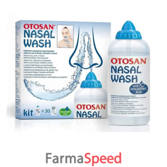 otosan nasal wash kit lavaggio del naso flacone irrigatore + 30 bustine