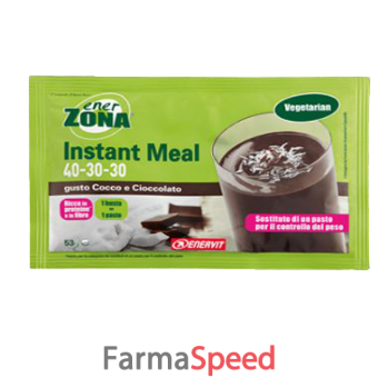 enerzona instant meal cocco e cioccolato 53 g