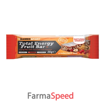total energy fruit bar cranberry & nuts 35 g