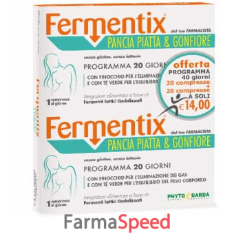 fermentix pancia piatta e gonfiore 40 compresse