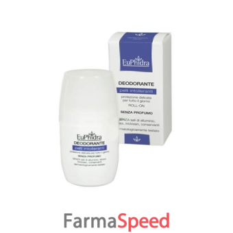 euphidra deodorante roll on antitraspirante pelli intolleranti 50 ml