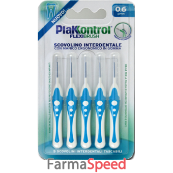 plakkontrol scovolino interdentale flexi brush06 blister 5 pezzi