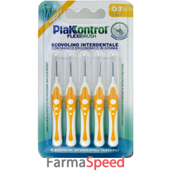 plakkontrol scovolino interdentale flexi brush07 blister 5 pezzi