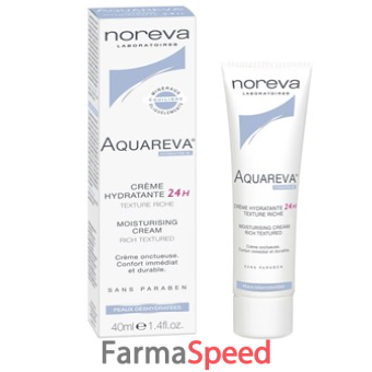 aquareva crema idratante 24 h ricca 40 ml