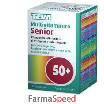 multivitaminico senior teva 30 compresse 39 g