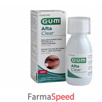 gum aftaclear rinse 120 ml collutorio