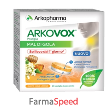 arkovox pastiglie doppio strato 20 pastiglie miele e limone