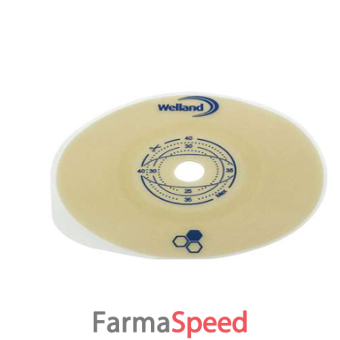 placca piana aurum 2 per urostomia 55mm ritagliabile 5 pezzi