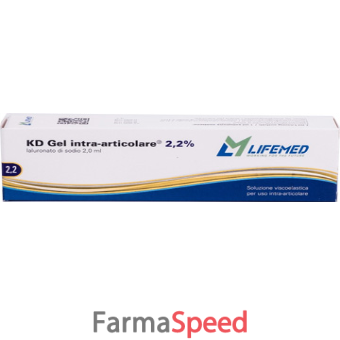 siringa intra-articolare kd acido ialuronico 2,2% 2 ml