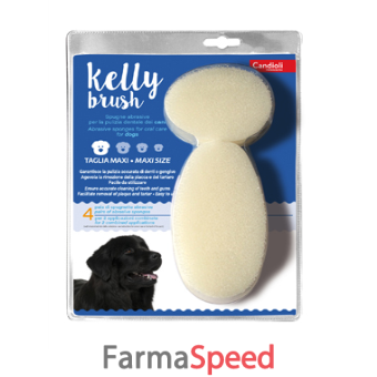 kelly brush spugnetta abrasiva per cani di taglia maxi 8 pezzi