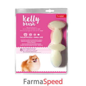 kelly brush spugnetta abrasiva per cani di taglia piccola 16 pezzi