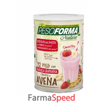 pesoforma nature smoothie fragola banana polvere 420 g