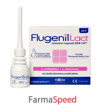 flugenil lact soluzione vaginale interna a base di fermenti lattici 3 flaconi da 50 ml