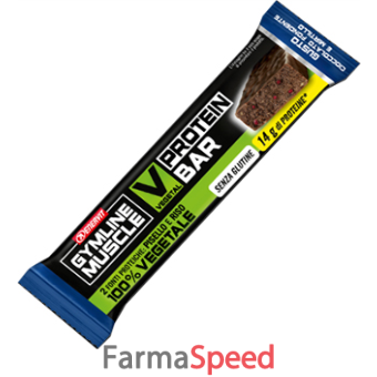 gymline muscle vegetal protein bar cioccolato fondente e mirtillo 60 g