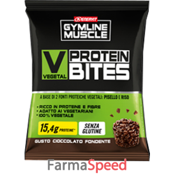 gymline muscle vegetal protein bites cioccolato fondente 54 g