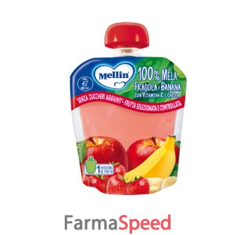 mellin 100% mela fragola banana 90 g