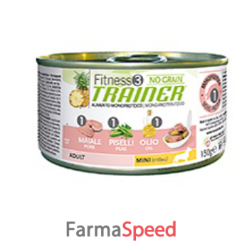 trainer fitness3 adult mini con maiale-piselli-olio 150 g
