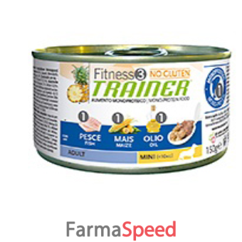 trainer fitness3 adult mini con pesce-mais-olio 150 g