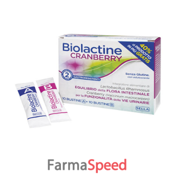 biolactine cranberry 10 + 10 bustine