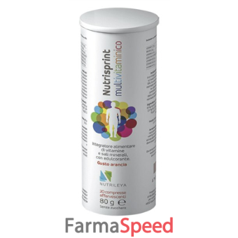 nutrisprint multivitaminico 20 compresse effervescenti 80 g senza zucchero